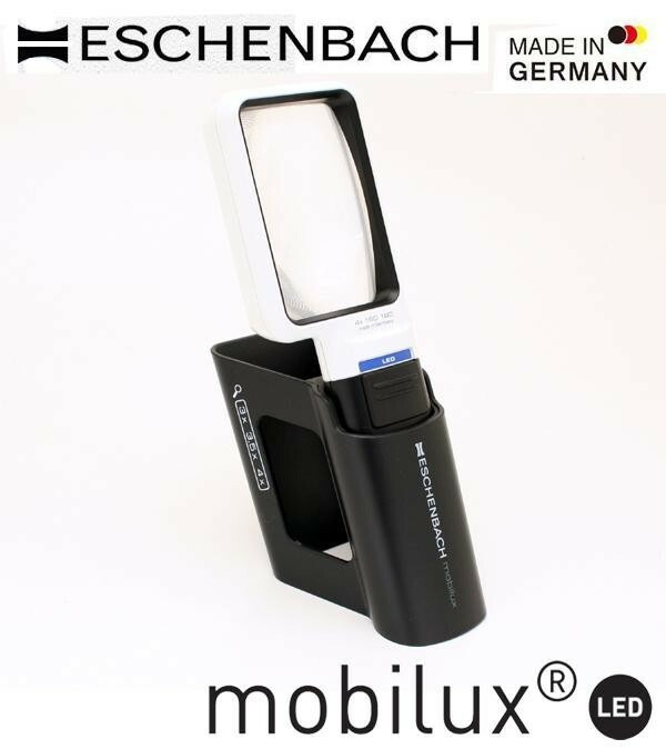 エッシェンバッハ　mobiluxLED+mobase　LEDワイドライトルーペ＆専用スタンド　50×75mm(4倍)　1511-4M 【北海道・沖縄・離島配送不可】_1