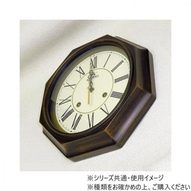 さんてる SKP電波 日本製 EUクラシカル 電波掛け時計(ローマ文字)アンティークブラウン DQL675_R 【北海道・沖縄・離島配送不可】_2