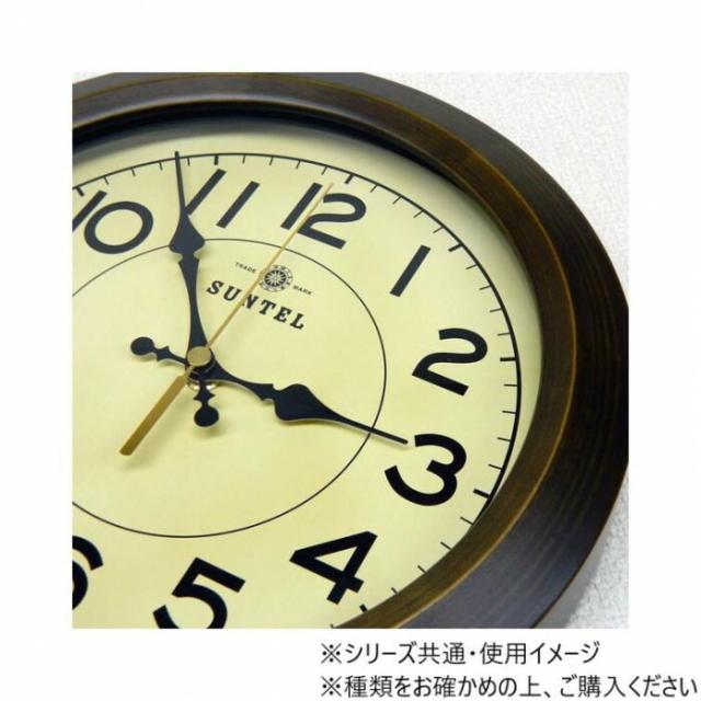 さんてる SKP電波 日本製 レトロ サークル 電波掛け時計 アンティークブラウン DQL682AN 【北海道・沖縄・離島配送不可】_1