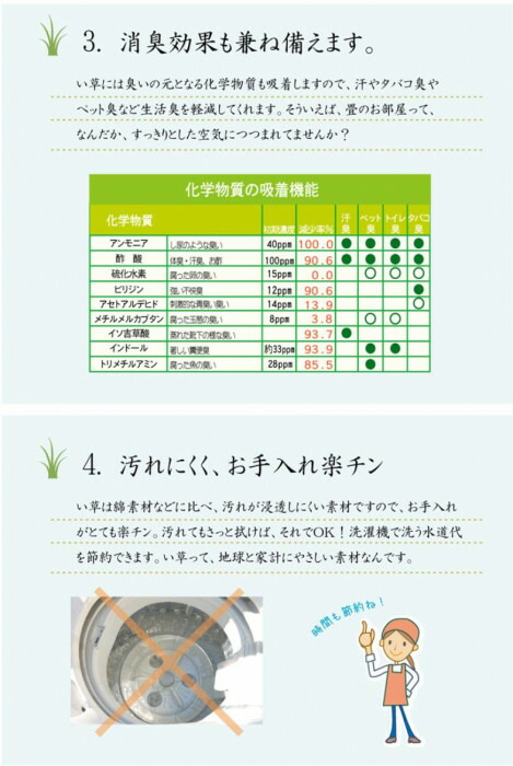 純国産 い草ラグカーペット 『Fライト』　グリーン 約191×250cm 8239130 【北海道・沖縄・離島配送不可】_6