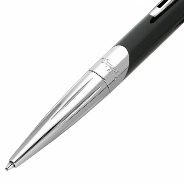 S.T. Dupont　エス・テー・デュポン デフィ ミレニアム ボールペン シルバー＆ブラック 405706 【北海道・沖縄・離島配送不可】_1