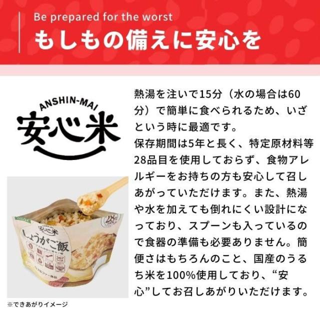 アルファー食品 安心米 しょうがご飯(玄米入り)100g ×15袋 114216621 【北海道・沖縄・離島配送不可】_1