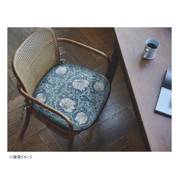 川島織物セルコン Morris Design Studio ピンパーネル ダイニングシートクッション 45×43cm LN1746 G グリーン 【北海道・沖縄・離島配送不可】_1