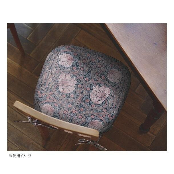 川島織物セルコン Morris Design Studio ピンパーネル ダイニングシートクッション 45cm×43cm LN1746 P ピンク 【北海道・沖縄・離島配送不可】_1