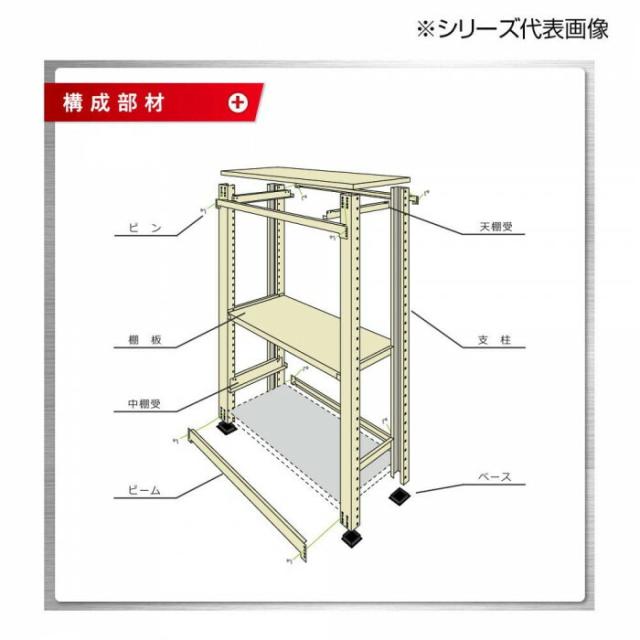 中量仕合わせ 耐荷重300kg印字機 繋ぎ合わせる 間口1500×奥ふかさ450×高さ2400粍 4段 ニュー象牙色 【北海道・沖縄・離島送りとどける不可】