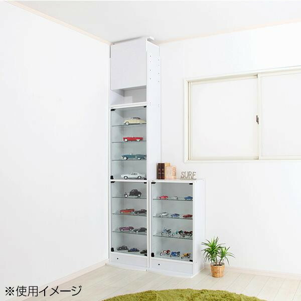 コレクションラック レギュラー専用上置き ハイタイプ 奥行29cm用 CR-T5529UH　W・ホワイト 【北海道・沖縄・離島配送不可】_2