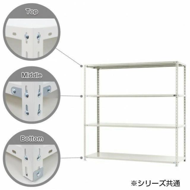 スチールラック　NC1800-18　4段 間口1800×奥行450×高さ1800mm　ブラック 【北海道・沖縄・離島配送不可】_1
