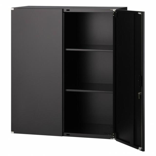 壁面収納家具　両開戸　ブラック COM-UAH-B11 【北海道・沖縄・離島配送不可】_1