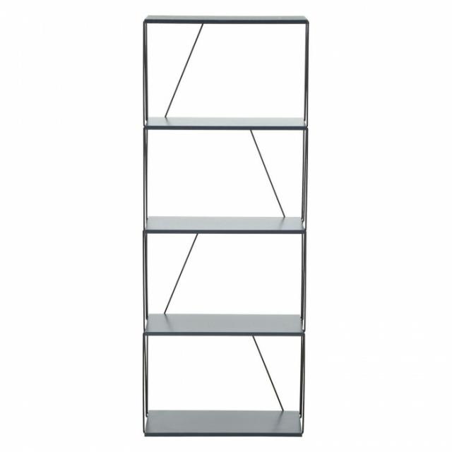 不二貿易 C/D:67324 EZBOワイヤーラック5段 60幅 ダークグレー 【北海道・沖縄・離島配送不可】