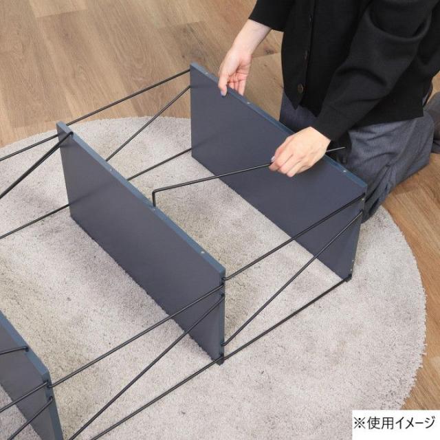 不二貿易 C/D:67324 EZBOワイヤーラック5段 60幅 ダークグレー 【北海道・沖縄・離島配送不可】