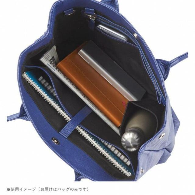 ON THE BAG 姫路レザー縦型トートバッグ(ブルー) YOB77050 5669-304 【北海道・沖縄・離島配送不可】_1