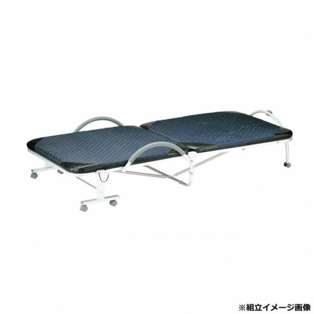 弘益(KOEKI) UTILITY 折り畳みベッド ネイビー FBDS90NV 【北海道・沖縄・離島配送不可】_1