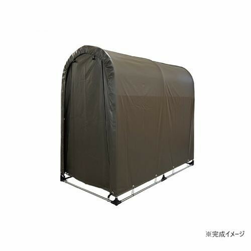 南榮工業 サイクルハウス 2台用(SB) スーパーブラウン 【北海道・沖縄・離島配送不可】_1