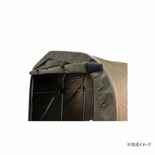 南榮工業 サイクルハウス 2台用(SB) スーパーブラウン 【北海道・沖縄・離島配送不可】_4