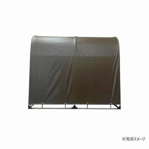 南榮工業 サイクルハウス 2台用(SB) スーパーブラウン 【北海道・沖縄・離島配送不可】_6