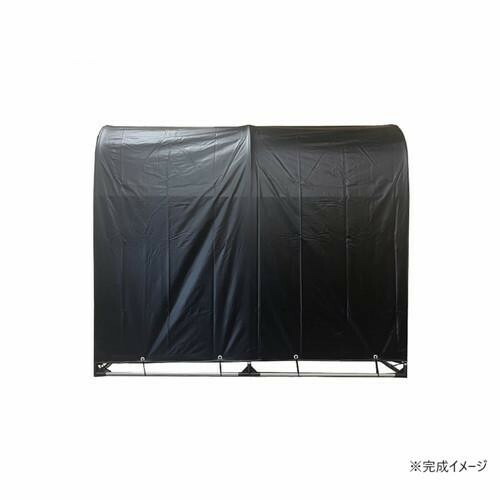 南榮工業 サイクルハウス 2台用(BK) ブラック 【北海道・沖縄・離島配送不可】