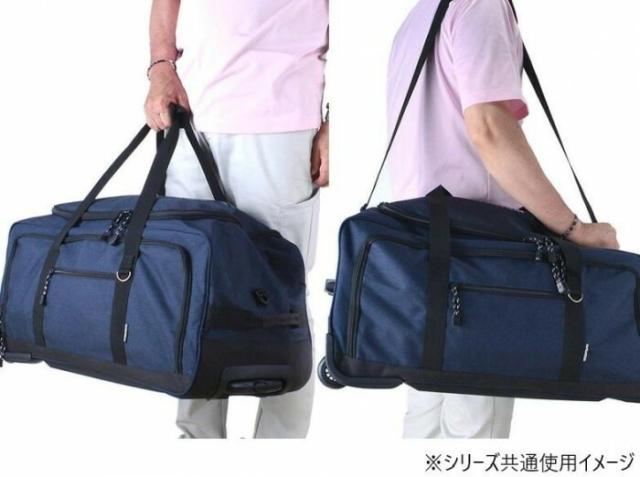 スワン CAPTAIN STAG 杢ポリ ボストンキャリー ブラック 1253 【北海道・沖縄・離島配送不可】_4