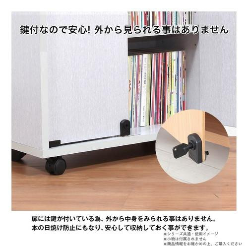 同人誌専用押し入れ収納ワゴン 片面扉タイプ ブラウン DSW-T6027B 【北海道・沖縄・離島配送不可】