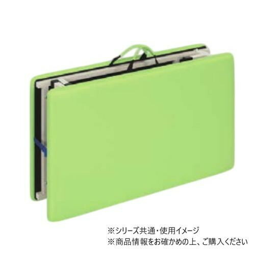 高田ベッド製作所 付添ポータブル (折りたたみ式簡易ベッド) 幅50×奥行190×高さ17cm ライムグリーン TB-1262 【北海道・沖縄・離島配送不可】_1