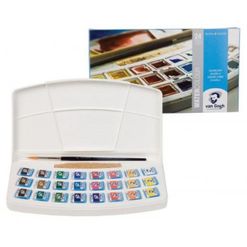 VAN　GOGH　ヴァンゴッホ固形水彩絵具　24色セット　T.20HP8624　416853 【北海道・沖縄・離島配送不可】