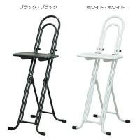 ルネセイコウ　高さ調節が自由な折りたたみチェア　ベストワークチェア　日本製　完成品　LP-235　ブラック・ブラック 【北海道・沖縄・離島配送不可】