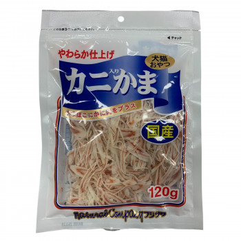フジサワ　国産　犬猫用　カニ入りかま　120g×10袋セット 【北海道・沖縄・離島配送不可】
