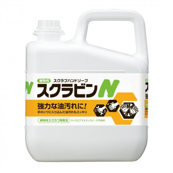 サラヤ　植物性スクラブハンドソープ　スクラビンN　5kg　23155 【沖縄配送不可】