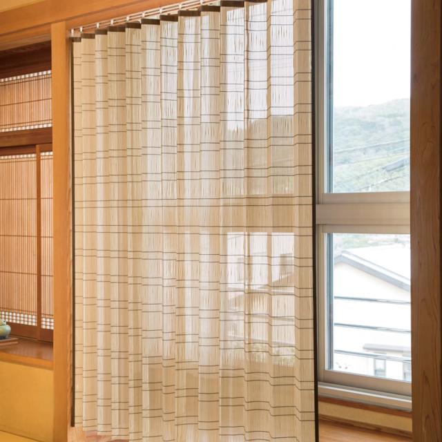 竹すだれカーテン　200×170cm　1枚　TC1507W 【北海道・沖縄・離島配送不可】