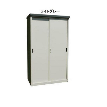 組み立て式　縦仕切り型物置　ハーフタイプ　AD-9255　ライトグレー 【北海道・沖縄・離島配送不可】