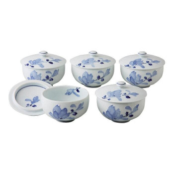 11549　辻が花 蓋付汲出揃 【北海道・沖縄・離島配送不可】