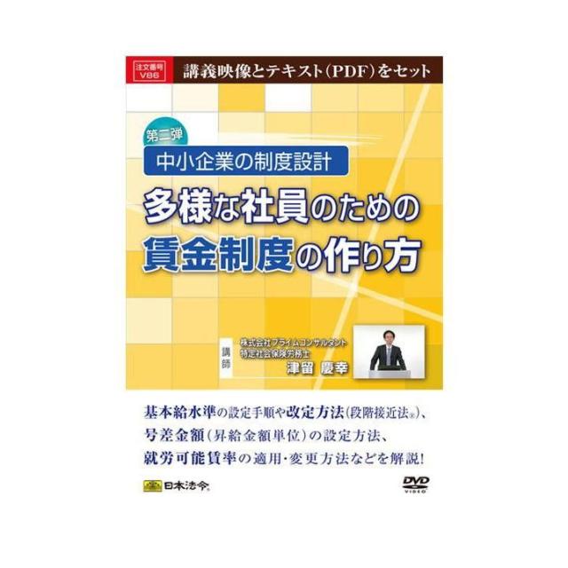 DVD 中小企業の制度設計 多様な社員のための賃金制度の作り方 V86 【北海道・沖縄・離島配送不可】