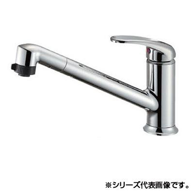 三栄 SANEI シングルワンホールスプレー混合栓 寒冷地用 K87101JK-13 【北海道・沖縄・離島配送不可】