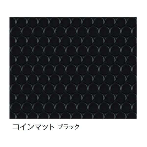 富双合成 ビニールマット(置き敷き専用) 約92cm幅×20m巻 コインマット(ブラック) 【北海道・沖縄・離島配送不可】