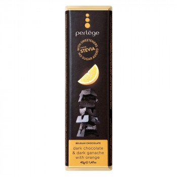 perlege(ペルレージュ) ステビア ダークチョコ＆オレンジガナッシュ 42g×15個セット 【北海道・沖縄・離島配送不可】