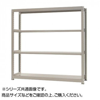 中量仕合わせ 耐荷重300kg印字機 単体 間口900×奥ふかさ450×高さ2400粍 4段 ニュー象牙色 【北海道・沖縄・離島送りとどける不可】