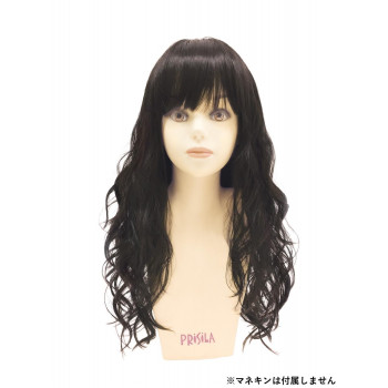 プリシラ オールウィッグ フラッフィーウェーブロング A-701 耐熱　TCK・ショコラブラック 【北海道・沖縄・離島配送不可】
