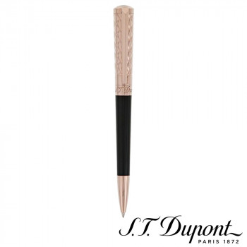 S.T. Dupont　エス・テー・デュポン　リベルテ ボールペン　ブラックラッカー＆ピンクゴールド　465601 【北海道・沖縄・離島配送不可】