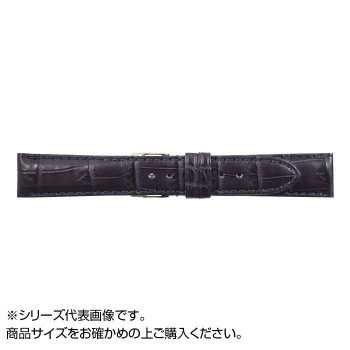 MIMOSA(ミモザ) 時計バンド クロコマット 18mm ネイビー (美錠:銀) WRM-N18 【北海道・沖縄・離島配送不可】