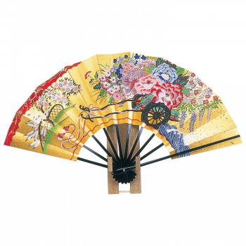 日本製(MADE IN JAPAN) 飾り扇 花 車 (箱・立て付) 5501 【北海道・沖縄・離島配送不可】