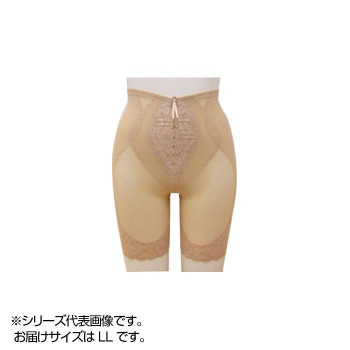 TAMURA Yauco シルキーボディシェイプ ロングガードル YTJ04 フラックスベージュ LL 【北海道・沖縄・離島配送不可】
