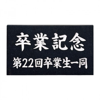 福彫 表札 銘板　黒ミカゲ AZ-15 【北海道・沖縄・離島配送不可】