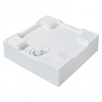 テクノテック 洗濯機用床上配管対応防水パン TPR640N-W3-F1 開口無専用排水トラップ付専用フレキ付 ニューホワイト 【北海道・沖縄・離島配送不可】