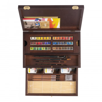 レンブラント固形水彩　マスターボックス42色セット　T0584-0012　410898 【北海道・沖縄・離島配送不可】