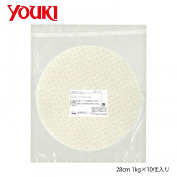 YOUKI ユウキ食品 L盤ライスペーパー/直径28cm 1kg×10個入り 218975 【北海道・沖縄・離島配送不可】