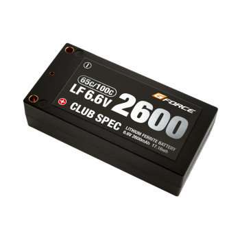 G-FORCE ジーフォース CLUB SPEC LiFe 6.6V 2600mAh GFG102 【北海道・沖縄・離島配送不可】