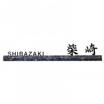 福彫 表札 ブルーパール＆ステンレス切文字 DK-205K 【北海道・沖縄・離島配送不可】