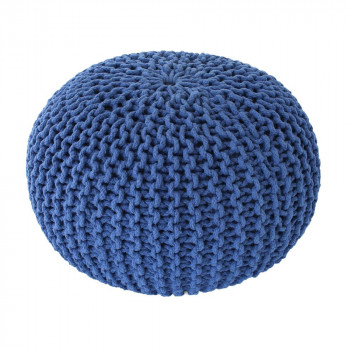 クッション　ニットプフ　ブルー 14218860050 【北海道・沖縄・離島配送不可】