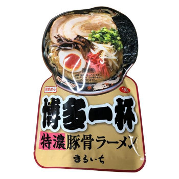 まるいち博多一杯 特濃豚骨ラーメン スープ付 1人前×60入 Z4232 【北海道・沖縄・離島配送不可】