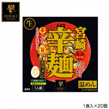 宮崎辛麺 (生麺) スタンドパック 1食入×20個 R1 【北海道・沖縄・離島配送不可】