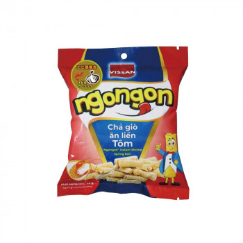 フジフードサービス ベトナム ビサン エビ春巻きスナック スプリングロール エビ＆ガーリック 50g 40袋 【北海道・沖縄・離島配送不可】